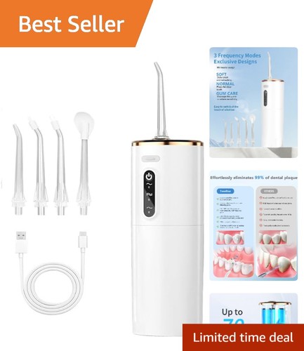 Electric dental water flosser - water,