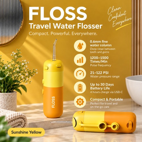 Travel water flosser - travel,